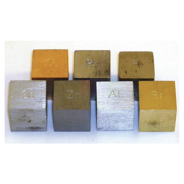 Metal Density Cubes, Set of 7
